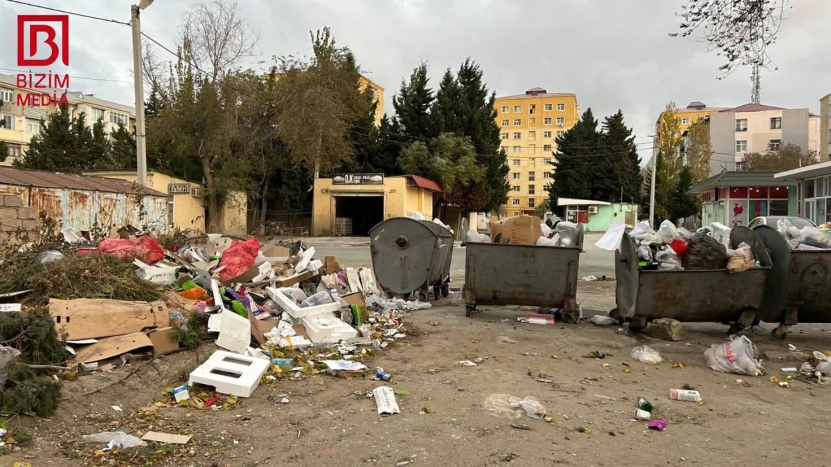 Sumqayıtda antisanitar VƏZİYYƏT Məişət tullantıları niyə vaxtında DAŞINMIR? FOTO