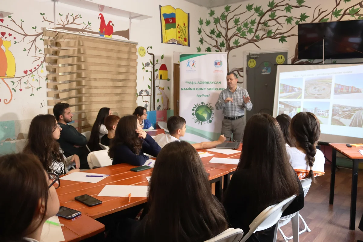 “Yaşıl Azərbaycan” naminə gənc səfirlər” layihəsi çərçivəsində təlim təşkil olundu FOTO Doğru Xəbərlər