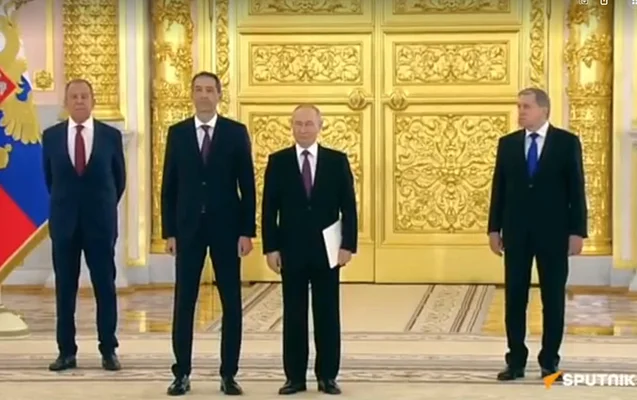 Putin Azərbaycan səfirinin etimadnaməsini qəbul etdi Video