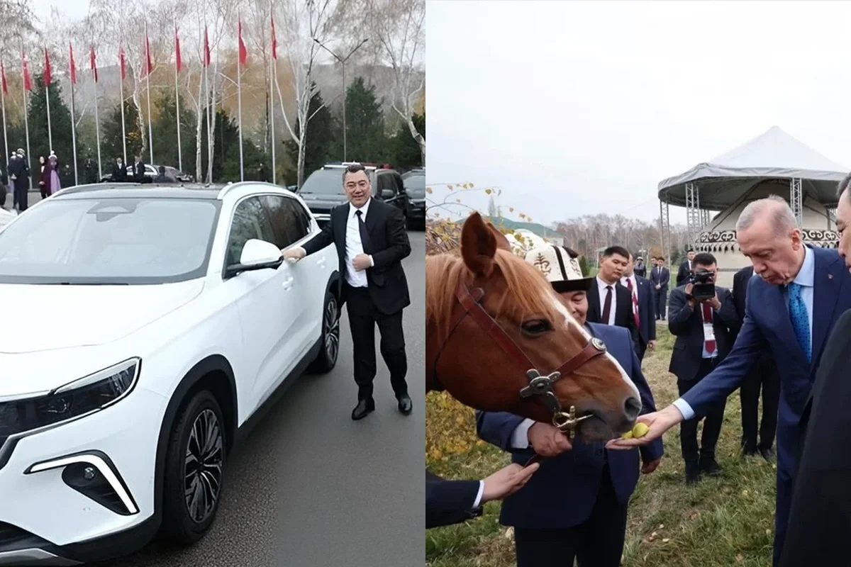 Türk Dövlətləri Təşkilatı Zirvəsində rəmzi hədiyyələr: Ərdoğan Togg, Japarov at hədiyyə etdi