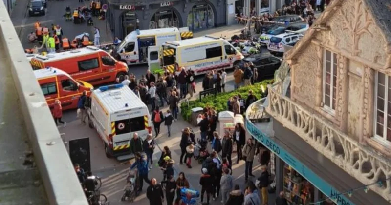 Fransada sürücü qəsdən izdihamın üzərinə maşın sürüb