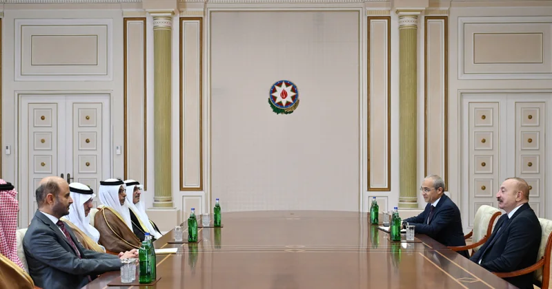 Prezident İlham Əliyev Ərəb Koordinasiya Qrupuna daxil olan üzv qurumların rəhbər şəxslərindən ibarət nümayəndə heyətini qəbul edib