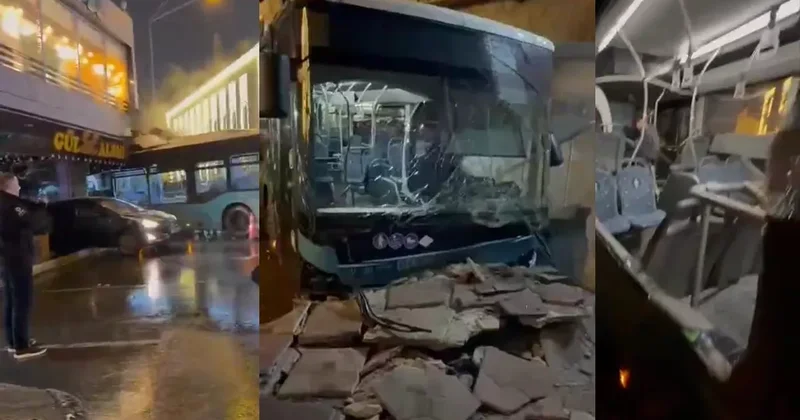 Бунт машин на примере бакинского автобуса Сам по себе ускорился и пошёл на таран / ВИДЕО