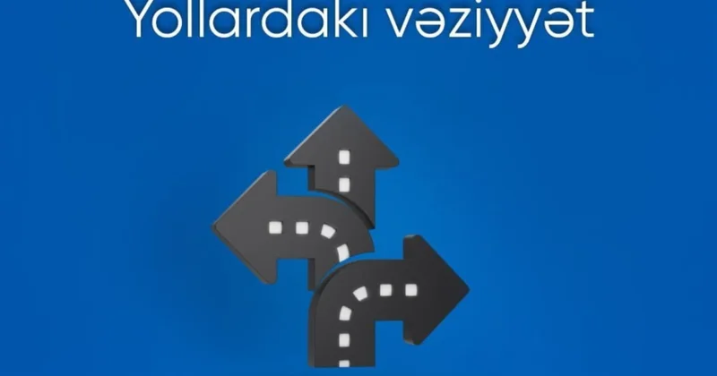 Bakıda bir sıra yollarda nəqliyyatın hərəkətində sıxlıq yaranıb