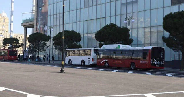 В Баку изменили места этих автобусных остановок из за матча ЛЧ