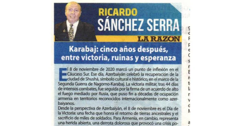 Peru mətbuatı Qarabağdan yazır: Beş il sonra qələbə, dağıntılar və ümid arasında