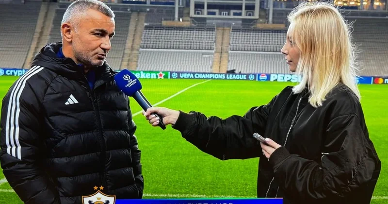 Гурбан Гурбанов на русском языке российскому Окко Интервью о матче с Челси ; ВИДЕО