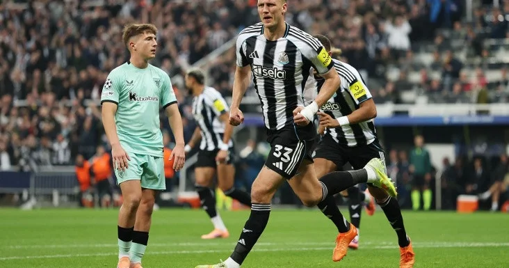 “Nyukasl” “Atletik Bilbao” üzərində inamlı qələbə qazanıb VİDEO