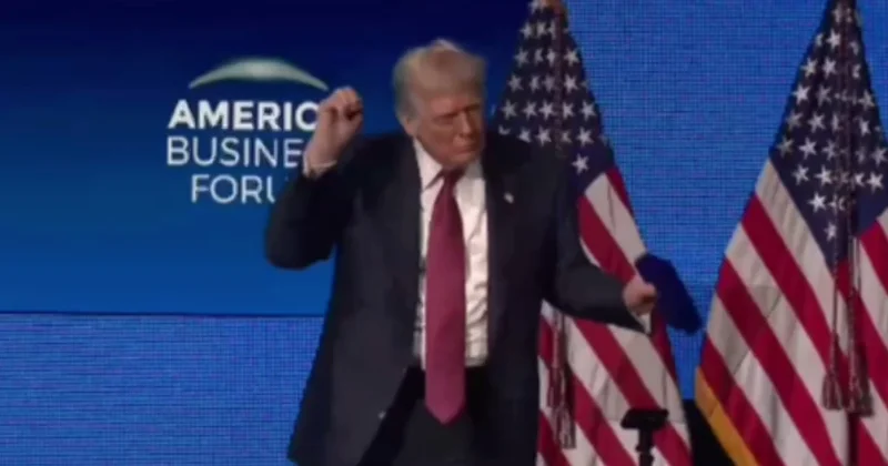 Трамп в отличном настроении: после речи танец Minval Politika