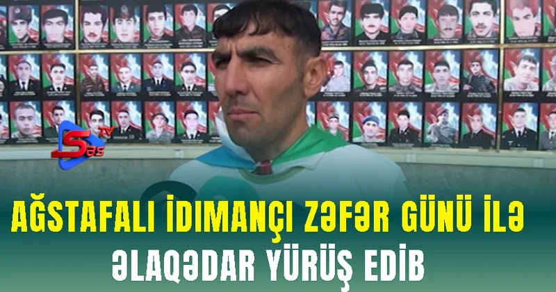 Ağstafalı idimançı Zəfər günü ilə əlaqədar yürüş edib