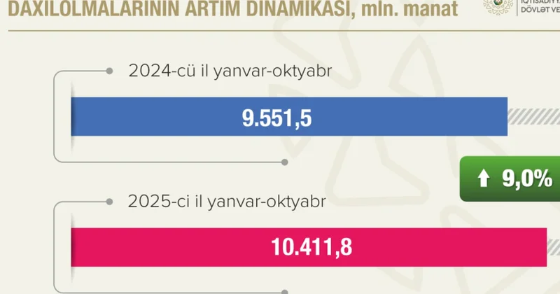 Bu il ödənilən vergilərin 72 faizdən çoxu qeyri neft qaz sektorunun payına düşüb
