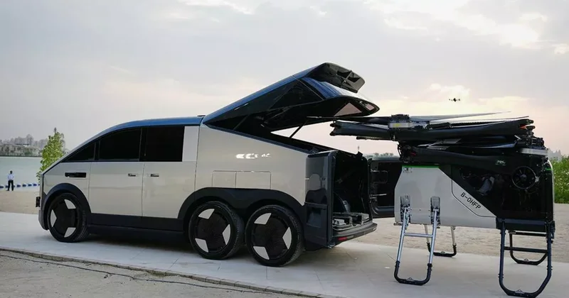 В Китае приступили к пробному производству летающих автомобилей