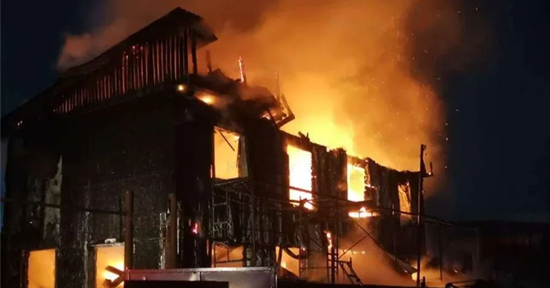 Bağ evində faciə Rusiyada 4 ü uşaq 7 nəfər diri diri yandı