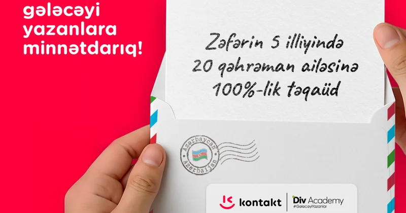 “Kontakt”dan qazi və şəhid ailəsi üzvü olan 20 nəfərə tam təqaüd