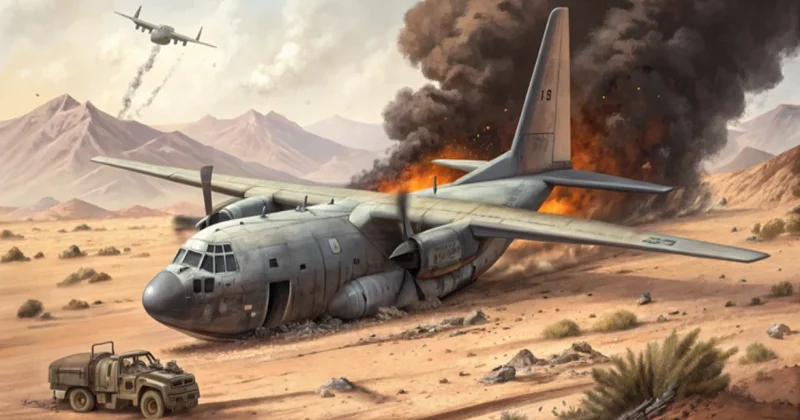 В Судане потерпел крушение военно транспортный самолёт