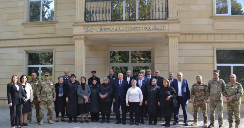 Mingəçevirdə şəhid ailələri, qazilər və veteranlarla görüş keçirilib