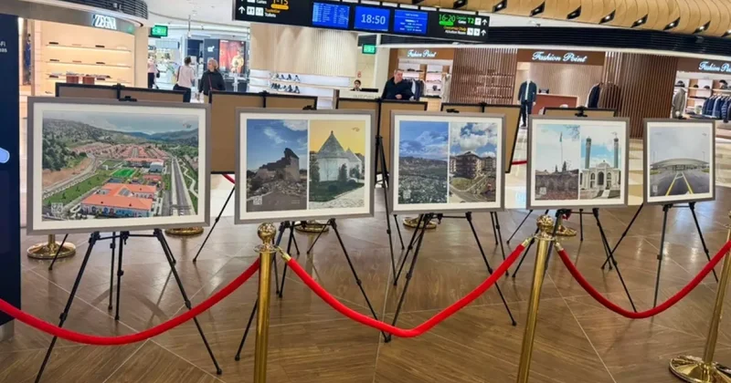 Посетителей бакинского аэропорта знакомят с процессом возрождения Карабаха ФОТО