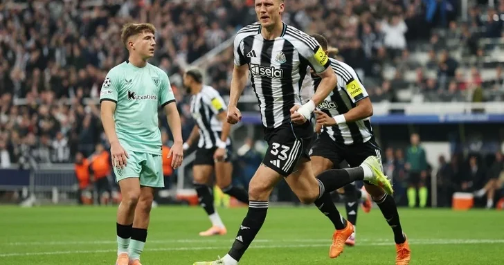 Ньюкасл Юнайтед переиграл Атлетик из Бильбао в матче Лиги чемпионов