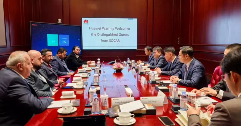 SOCAR и Huawei обсудили цифровизацию газовой сети Азербайджана ФОТО