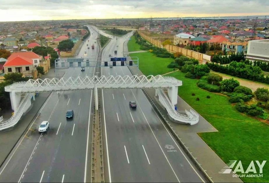 Hava LimanıMərdəkanZuğulba avtomobil yolunda yeni yerüstü piyada keçidi tikilib Doğru Xəbərlər