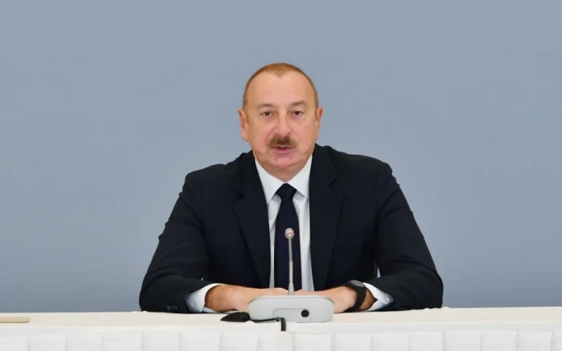 İlham Əliyev beynəlxalq konfransın iştirakçılarına müraciət etdi