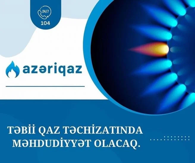 Qaz kəsiləcək Yeni Gündəm