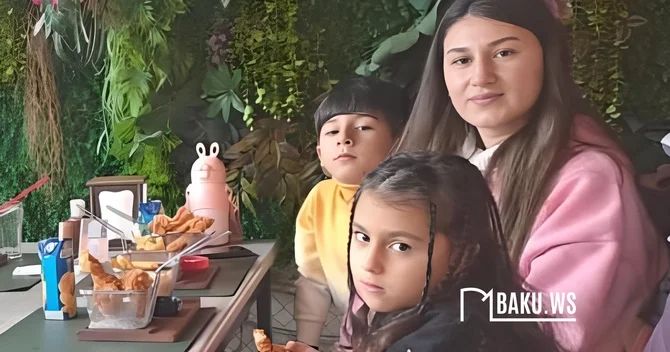 Gecə baş verən yanğında vəfat edən ana və azyaşlı övladlarının FOTOLARI