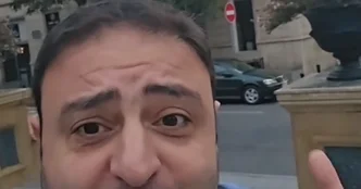 Необычные кадры "окна" в Баку ВИДЕО