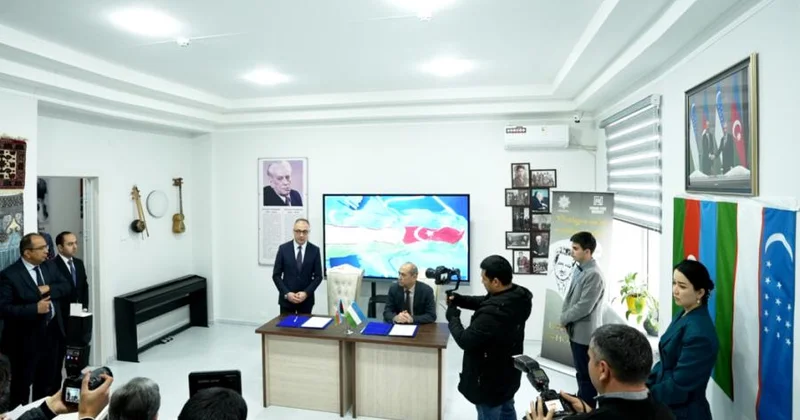 Fərqanə Dövlət Universitetində Bəxtiyar Vahabzadənin adını daşıyan Azərbaycanşünaslıq auditoriyası açılıb