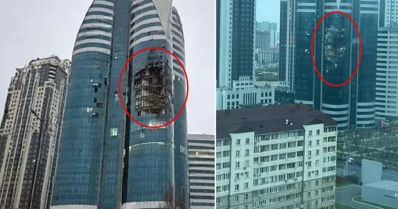 Ölkənin paytaxtı həyəcan səsləri ilə çökdü! Göydələni pilotsuz təyyarə vurdu