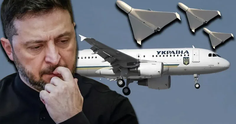 Zelenskiyə sui qəsd olub? 4 dron prezidentin təyyarəsinə yaxınlaşmağa çalışıb