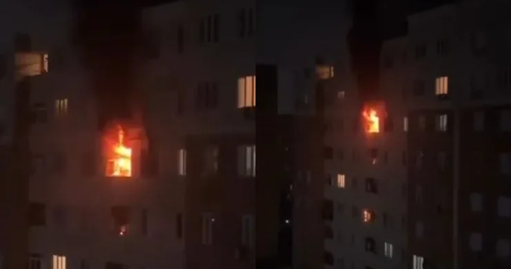 Lökbatanda 4 nəfəri öldürən YANĞININ VİDEOSU