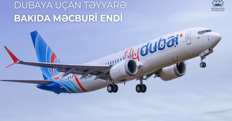 Təyyarə təcili Bakıya endi