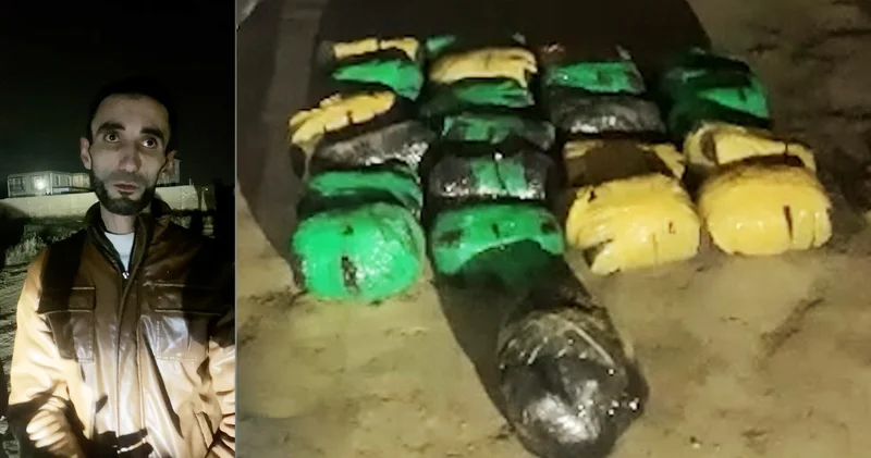 Əvvəllər quldurluq etdiyi üçün məhkum olunmuş şəxs bu dəfə 22 kq narkotiklə saxlanıldı