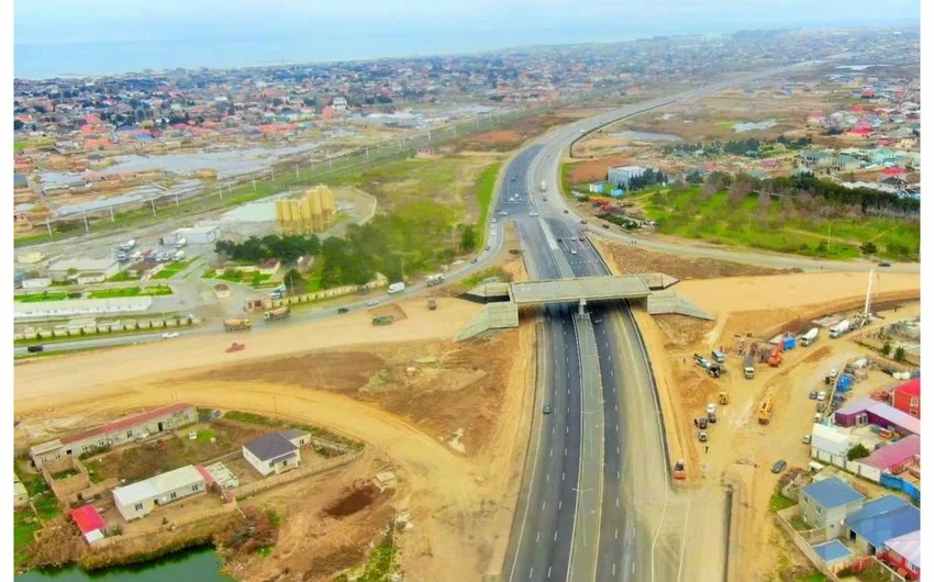 Bakıda tikilən yol qovşağından ən son GÖRÜNTÜLƏR