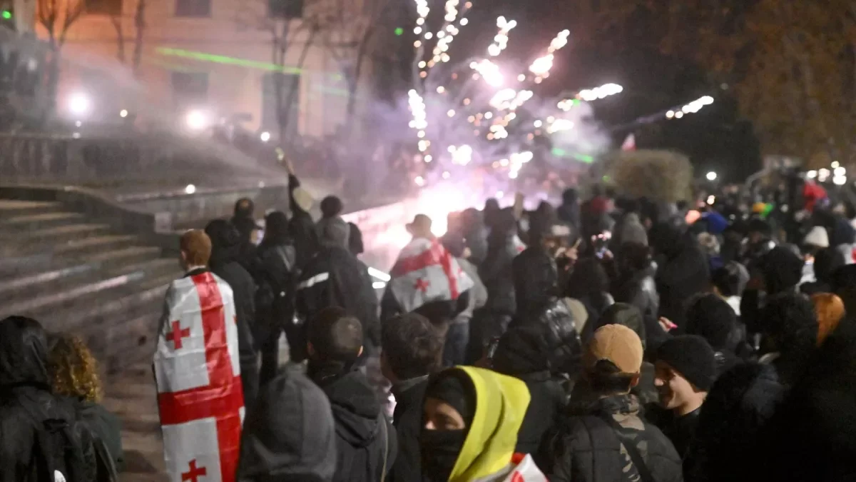 Участники протестов в Грузии намерены встретить Рождество в центре Тбилиси