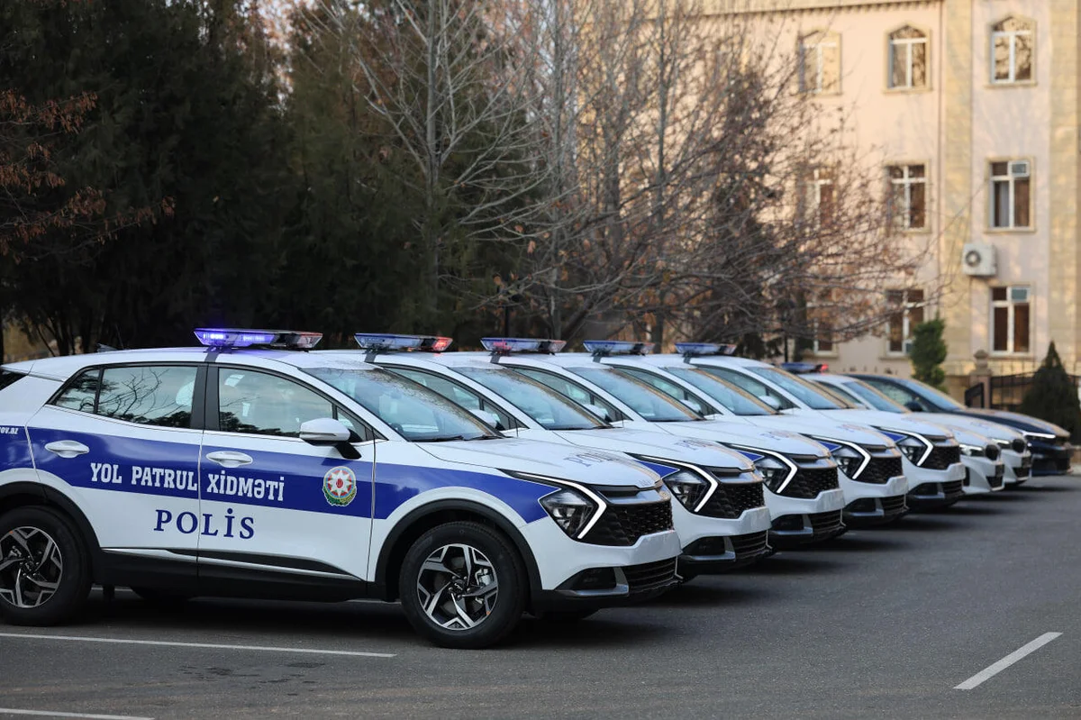 Polis orqanlarına yeni avtomobillər verildi FOTO