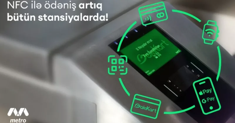 NFC оплата услуг Бакметрополитена демонстрирует огромный рост ЦИФРЫ / ФОТО