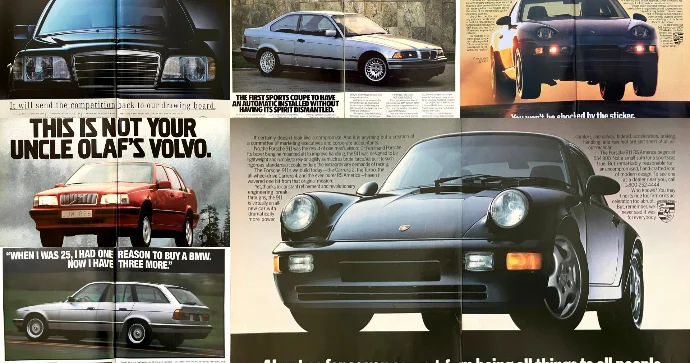 90 cı illərdə avtomobil reklamı FOTOLAR