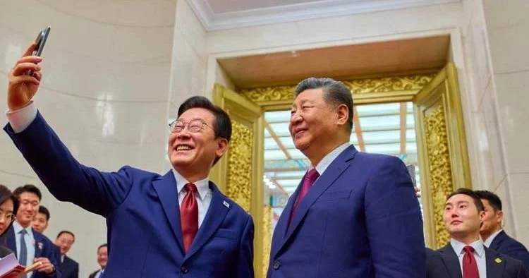 Koreya və Çin liderləri selfi çəkdirdi