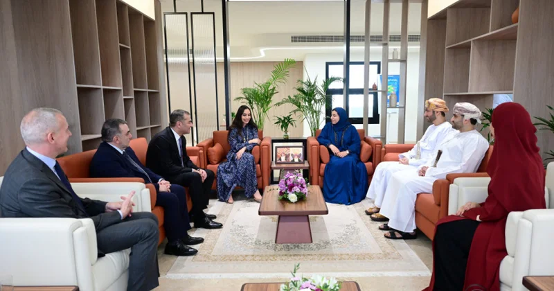 Leyla Əliyeva Omanın Kiçik və Orta Müəssisələrin İnkişafı Qurumunun sədri ilə görüşüb FOTOLAR