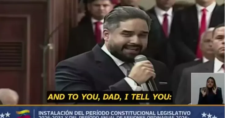 Maduronun oğlu parlamentdə ağladı