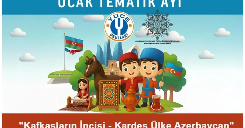 В частных школах YÜCE в Анкаре январь посвящен Азербайджану