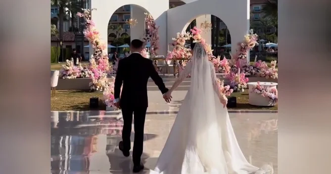 Dubaydakı təmtəraqlı Azərbaycan toyundan GÖRÜNTÜLƏR