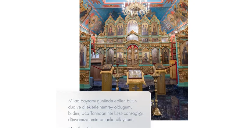 Birinci vitse prezident Mehriban Əliyeva Milad bayramı ilə bağlı paylaşım edib