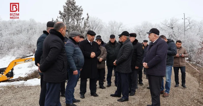 Qusarda “Bənövşə” gölü su anbarının bərpasına başlanılıb FOTO