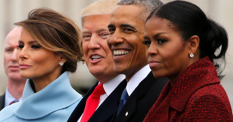 Tramp Barak Obama ilə həyat yoldaşını qorillaya “çevirdi” VİDEO