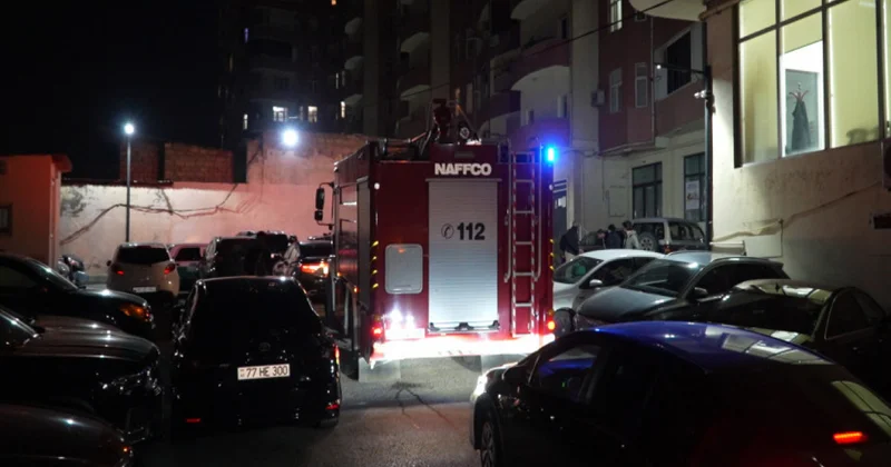 FHN yaşayış kompleksində şərti yanğın təlimi keçirib VİDEO