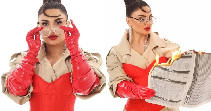 Şəbnəm bu dəfə təəccübləndirdi Fotosessiya