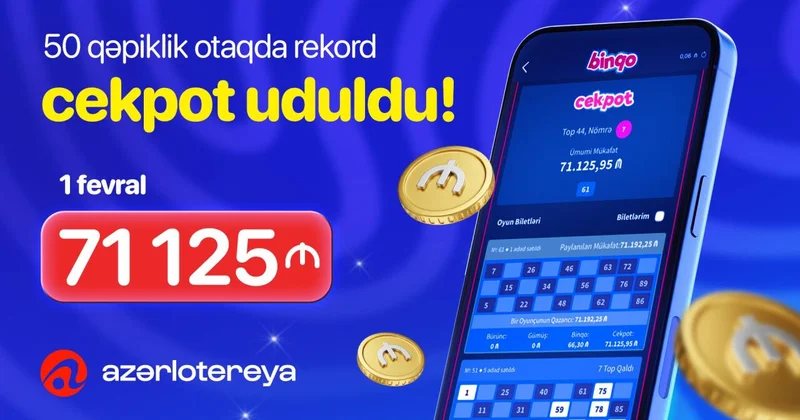 В игре Binqo от Azərlotereya выигран рекордный джекпот (R)